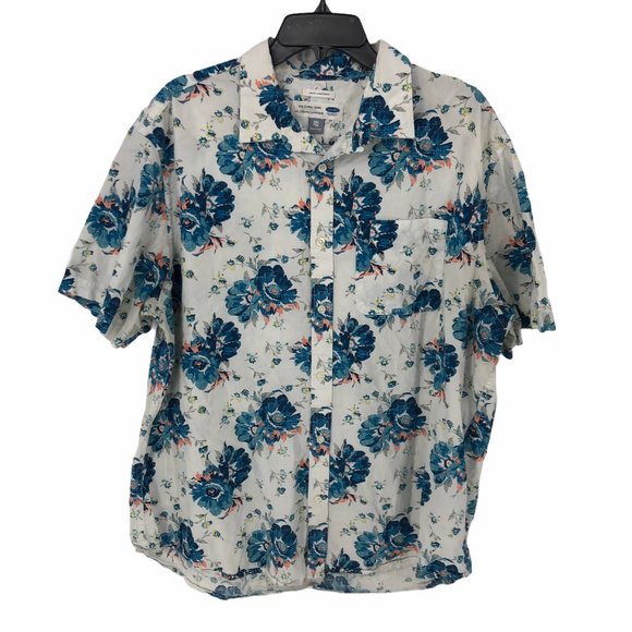 Old Navy Other - Old Navy Hawaiian Shirt Size XXL Mens Slim Fit Flo